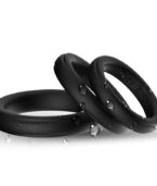 ARMONY - BAGUE TRIPLE SILICONE NOIRE