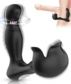 ARMONY - VIBRATEUR SURROUND ANAL & STIMULATEUR TESTICULOS TÉLÉCOMMANDE NOIR