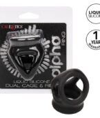 CALEXOTICS - ALPHA BAGUE DUAL CAGE NOIR