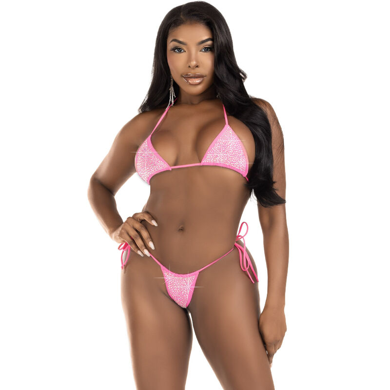 LEG AVENUE - BIKINI DIAMANTS FUCHSIA