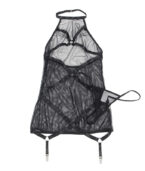 SUBLLIME - ROBE TRANSPARENTE  DOS LIQUIDE NOIR S/M