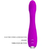 PRETTY LOVE - VIBRATEUR ÉLECTROCHOC RECHARGEABLE HECTOR-IMPERMÉABLE VIOLET