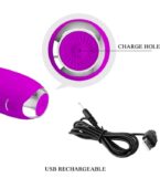 PRETTY LOVE - VIBRATEUR ÉLECTROCHOC RECHARGEABLE HECTOR-IMPERMÉABLE VIOLET