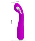 PRETTY LOVE - VIBRATEUR ÉLECTROCHOC RECHARGEABLE HECTOR-IMPERMÉABLE VIOLET