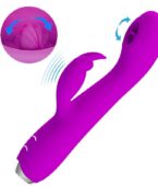 PRETTY LOVE - VIBRATEUR RECHARGEABLE RACHEL AVEC VENTOUSE VIOLET