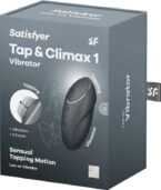 SATISFYER - TAP & CLIMAX 1 VIBRATEUR LAY-ON NOIR