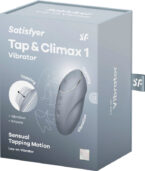 SATISFYER - TAP & CLIMAX 1 VIBRATEUR LAY-ON GRIS