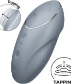 SATISFYER - TAP & CLIMAX 1 VIBRATEUR LAY-ON GRIS