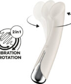 SATISFYER - SPINNING G-SPORT 1 VIBRATEUR ROTATOR BEIGE