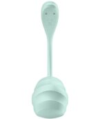 SATISFYER - APPLICATION GRATUITE STIMULATEUR DE POINT G PÉTALE LISSE VERT D'EAU