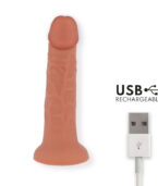 ONINDER - GODE VIBRATEUR BOGOTÁ MOYEN 9 VITESSES NATUREL 20 CM -O- 4.2 CM - APPLICATION GRATUITE