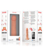 ONINDER - PETIT GODE VIBRATEUR BOGOTÁ 9 VITESSES NATUREL 17.5 CM -O- 4 CM - APPLICATION GRATUITE