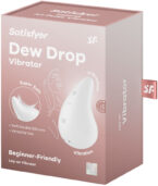 SATISFYER - VIBRATEUR DEW DROP LAY-ON BLANC