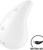 SATISFYER - VIBRATEUR DEW DROP LAY-ON BLANC