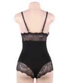 SUBBLIME - TEDDY DÉTAIL DENTELLE FLORALE NOIR L/XL