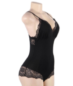 SUBBLIME - TEDDY DÉTAIL DENTELLE FLORALE NOIR L/XL