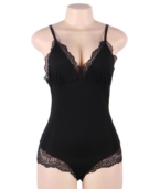 SUBBLIME - TEDDY DÉTAIL DENTELLE FLORALE NOIR S/M