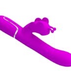 PRETTY LOVE - VIBRATEUR MULTIFONCTION LAPIN 4 EN 1 PAPILLON FUCHSIA