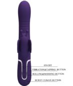 PRETTY LOVE - VIBRATEUR MULTIFONCTION LAPIN 4 EN 1 PAPILLON VIOLET