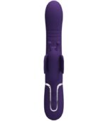 PRETTY LOVE - VIBRATEUR MULTIFONCTION LAPIN 4 EN 1 PAPILLON VIOLET