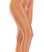 LEG AVENUE - BAS AU CROCHET MULTICOLORE