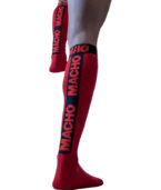 MACHO - CHAUSSETTES FINES TAILLE UNIQUE ROUGE