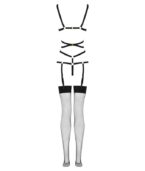 LIVCO CORSETTI FASHION - THIARA LC 20213 ENSEMBLE CORPS + BAS NOIR S/M