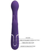 PRETTY LOVE - DEJON VIBRATEUR RABBIT 3 EN 1 MULTIFONCTION VIOLET