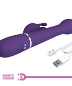 PRETTY LOVE - DEJON VIBRATEUR RABBIT 3 EN 1 MULTIFONCTION VIOLET