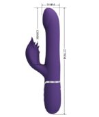 PRETTY LOVE - ZALIN PERLES VIBRATEUR LAPIN 4 EN 1 VIOLET