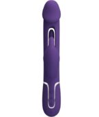 PRETTY LOVE - VIBRATEUR MULTIFONCTION 3 EN 1 KAMPAS RABBIT AVEC LANGUE VIOLET