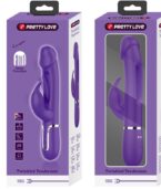 PRETTY LOVE - VIBRATEUR MULTIFONCTION 3 EN 1 KAMPAS RABBIT AVEC LANGUE VIOLET