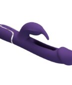 PRETTY LOVE - VIBRATEUR MULTIFONCTION 3 EN 1 KAMPAS RABBIT AVEC LANGUE VIOLET