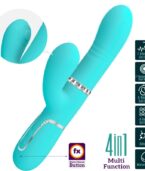 PRETTY LOVE - VIBRATEUR MULTIFONCTION G-SPOT VERT AQUA