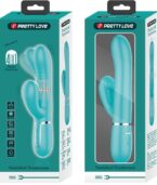 PRETTY LOVE - VIBRATEUR MULTIFONCTION G-SPOT VERT AQUA