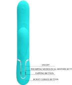 PRETTY LOVE - PERLITA VIBRATEUR MULTIFONCTION 3 EN 1 POINT G VERT AQUA