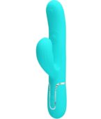 PRETTY LOVE - PERLITA VIBRATEUR MULTIFONCTION 3 EN 1 POINT G VERT AQUA