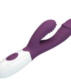 PRETTY LOVE - BUTTERFLY KISS VIBRATEUR RABBIT ET STIMULATEUR DE POINT G VIOLET