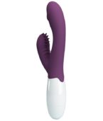 PRETTY LOVE - BUTTERFLY KISS VIBRATEUR RABBIT ET STIMULATEUR DE POINT G VIOLET