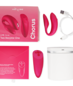 WE-VIBE - VIBRATEUR CHORUS POUR COUPLES AVEC COMMANDE DE SQUEEZE ROSE