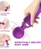 ARMONY - FREEZA MASSAGER & VIBRATEUR TÊTE SUPER FLEXIBLE NOIR