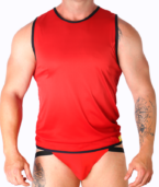 MACHO - T-SHIRT ROUGE L/XL