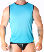 MACHO - T-SHIRT BLEU L/XL