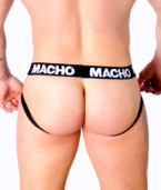 MACHO - MX27GR JOCK CUIR GRIS BEIGE L