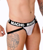 MACHO - MX26X1 JOCK GRID BLANC M