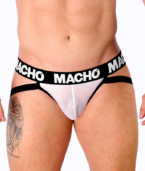 MACHO - MX26X1 JOCK GRID BLANC M