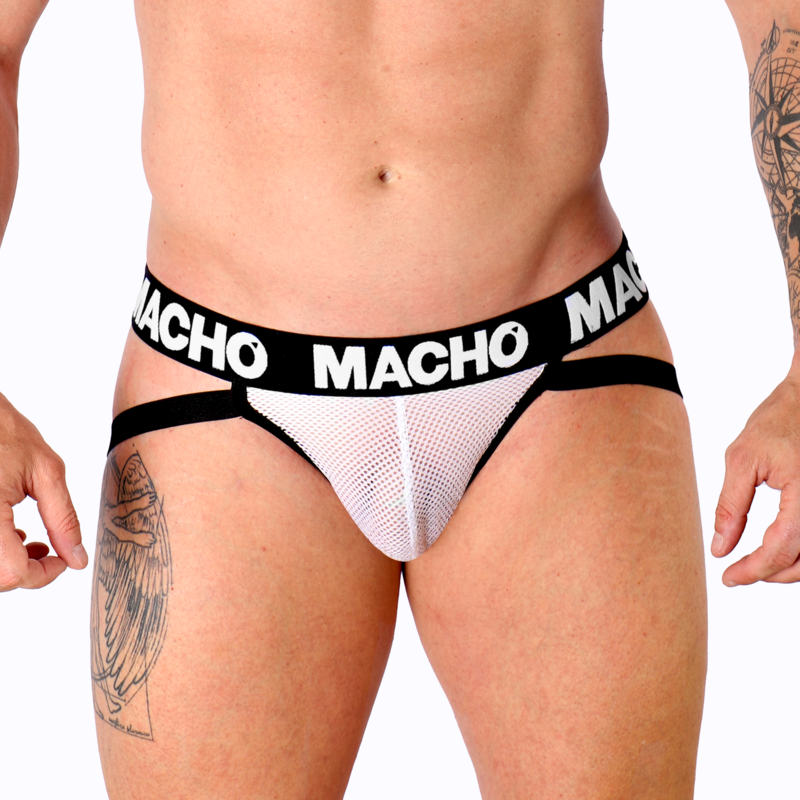 MACHO - MX26X1 JOCK GRID BLANC M