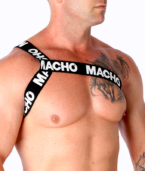 MACHO - HARNAIS ROMAIN BLANC L/XL