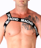 MACHO - HARNAIS ROMAIN BLANC L/XL