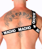 MACHO - HARNAIS ROMAIN BLANC L/XL